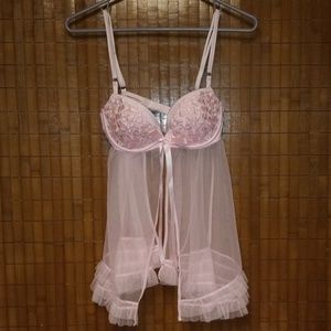 NWOT-Victoria's Secret 34C babydoll padded push up